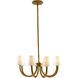 Gaetano 8 Light 27 inch Vintage Brass Chandelier Ceiling Light