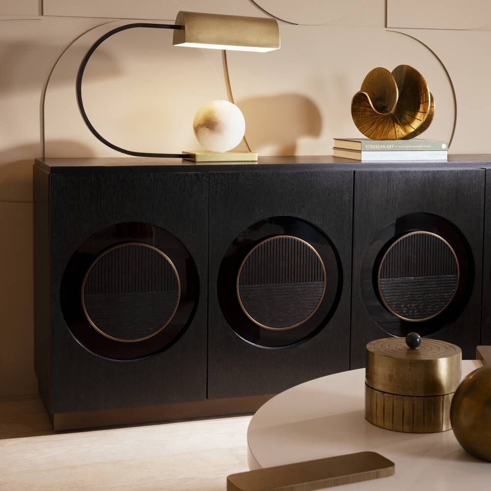 Tudor 72 inch Ebony Credenza