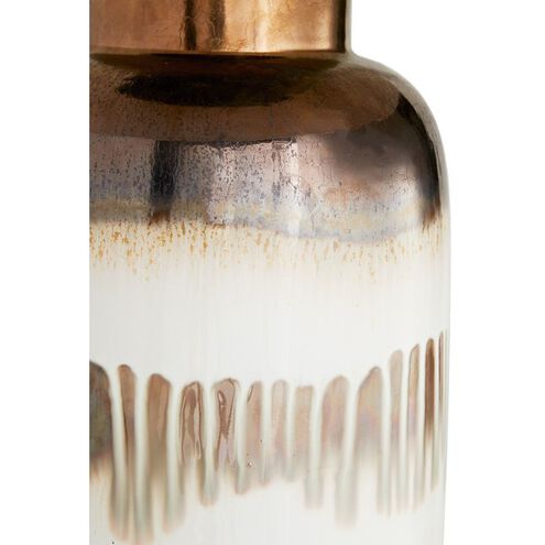 Quinn 30 inch Bronze and Rose Glaze Table Lamp Portable Light