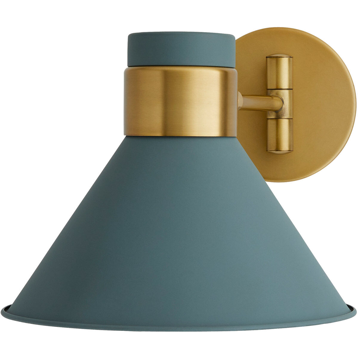 Lane 1 Light 15 inch Cadet Blue/Antique Brass Sconce Wall Light