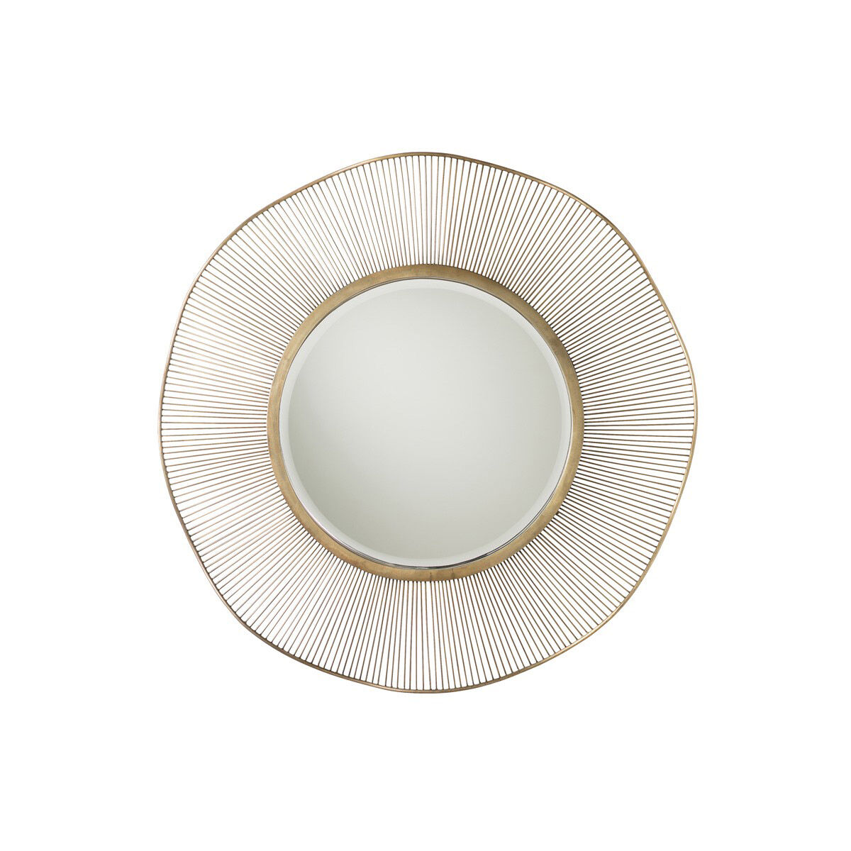 Olympia 41.5 inch Antique Brass Wall Mirror