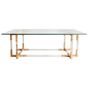 Corset 54 X 18 inch Clear Cocktail Table