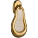 Elsa 1 Light 10 inch White and Antiqued Gold Leaf Wall Sconce Wall Light, Left