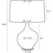 Stillwater 28.5 inch 150 watt Moss Reactive Lamp Portable Light