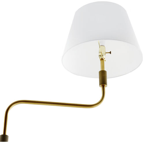 Simpson 70 inch 100.00 watt Antique Brass Floor Lamp Portable Light