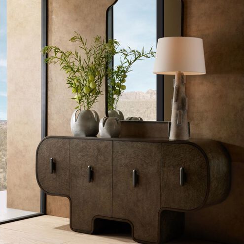 Amal Harbor Gray Vases, Set of 2