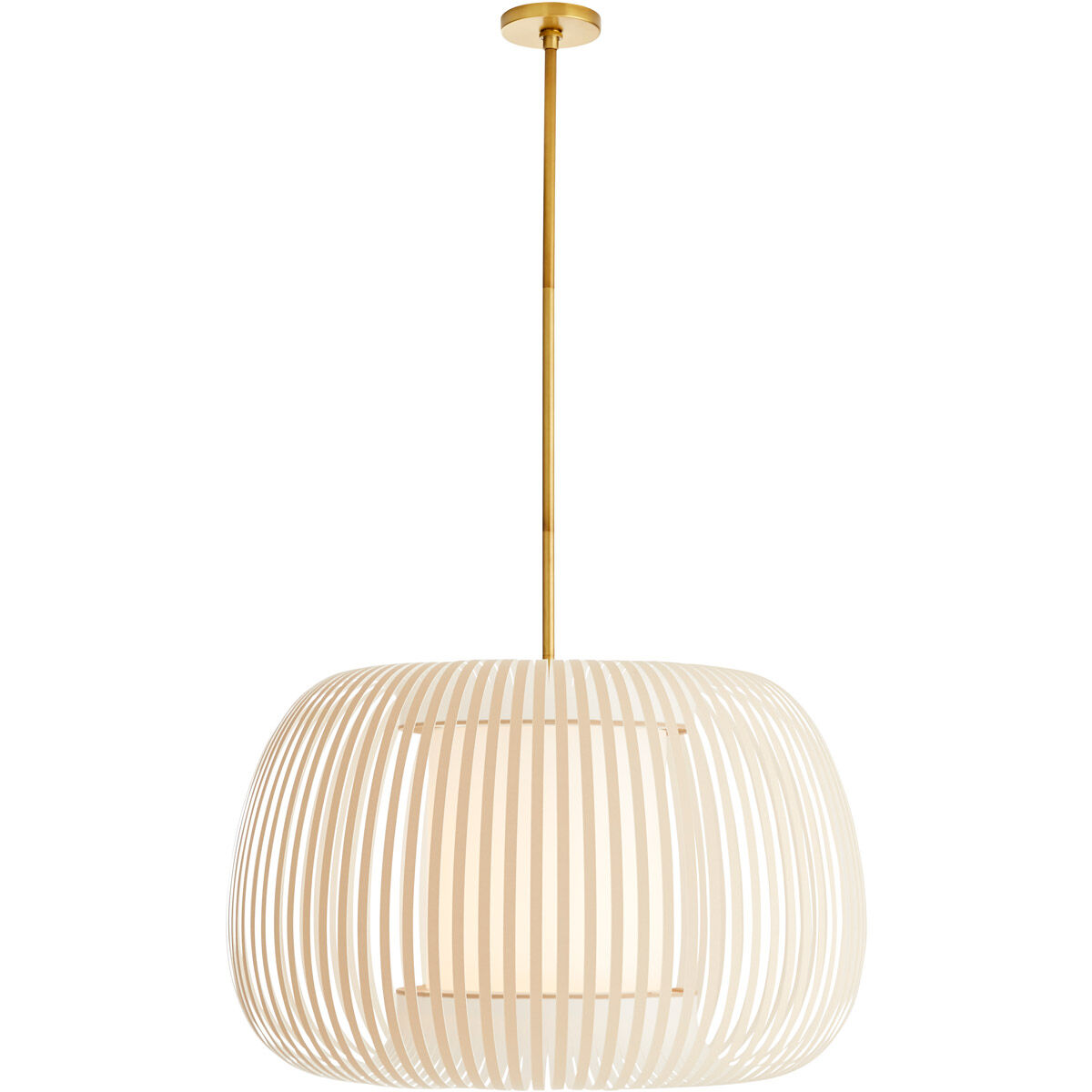 Mia 1 Light 27 inch Beige Pendant Ceiling Light