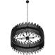 Adele 6 Light 40 inch Black Stained Chandelier Ceiling Light