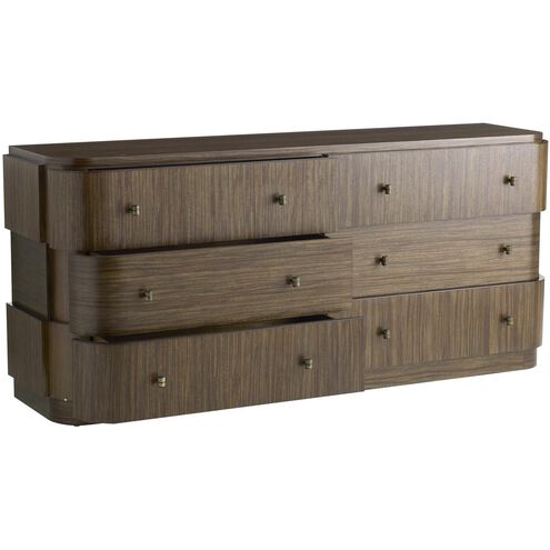 Jacques Brindle and Natural Faux Horn with Bronze Chest