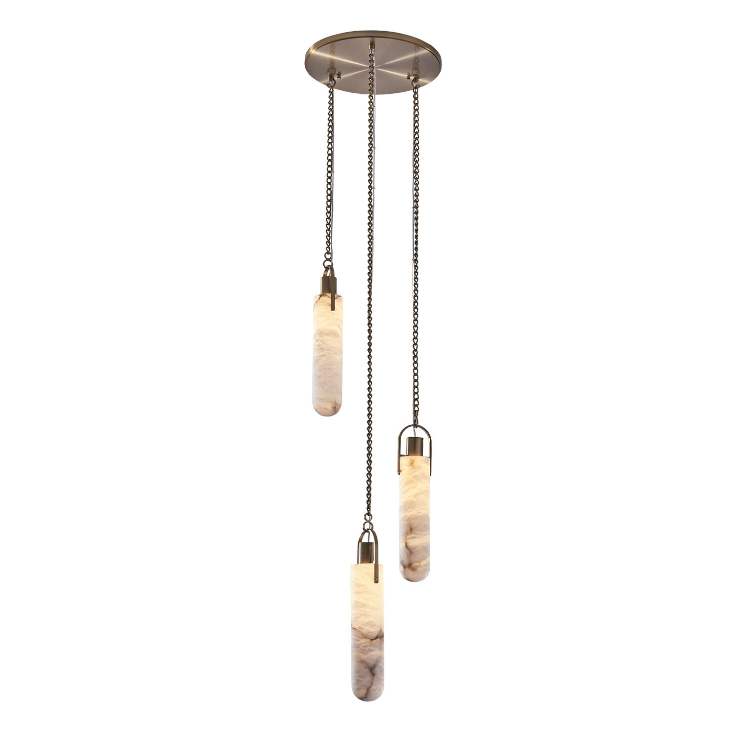 Flint Additions 14 inch Winter Brass Pendant Ceiling Light