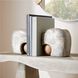 Melt 16 inch Gray and Natural Oak Wood Bookends, Set of 2