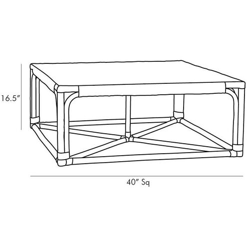 Underhill 40 X 16.5 inch Tobacco Cocktail Table