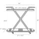 Nakoa 34 inch Black Bar Cart