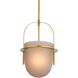 Kathleen 1 Light 19 inch Antique Brass Pendant Ceiling Light, Large