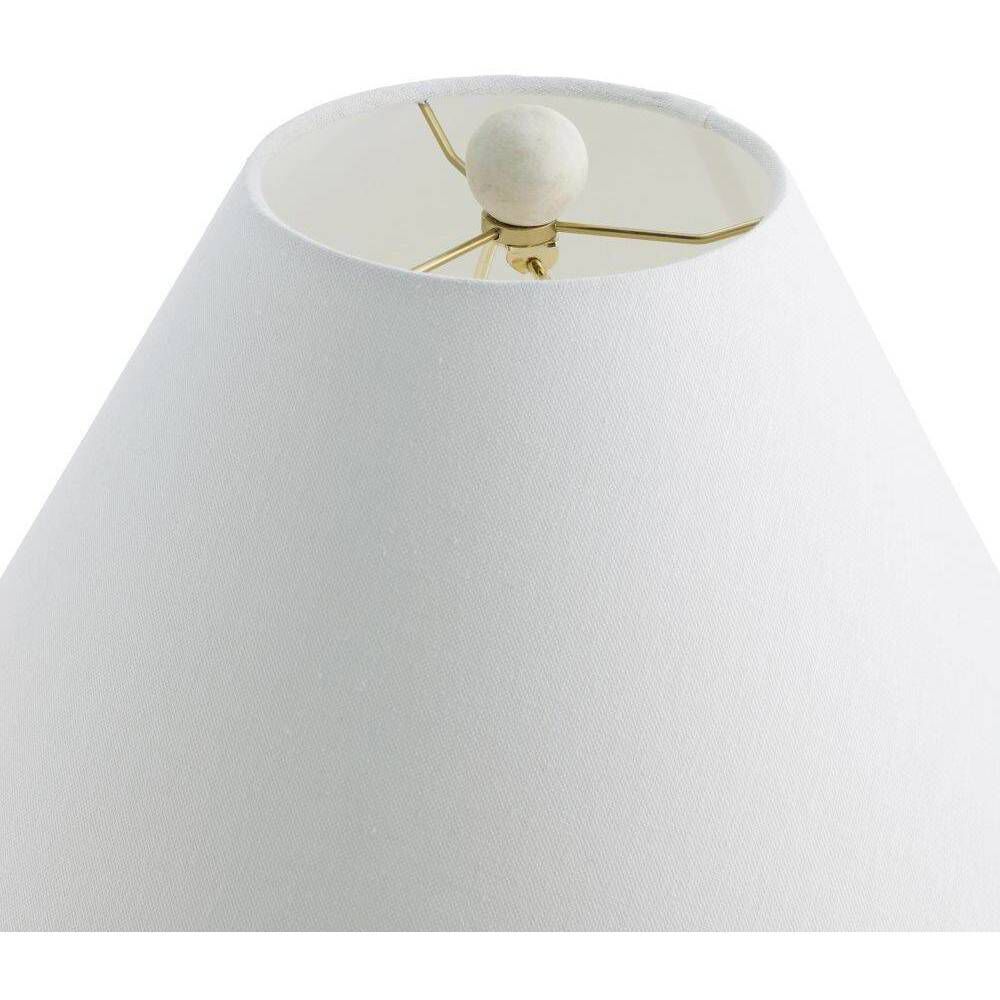 Francine 30 inch 60.00 watt Egg Shell and Antique Brass Lamp Portable Light