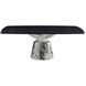 Forgey 82 X 30 inch Verde Faux Marble and Ebony Dining Table