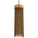 Fatima 1 Light 10 inch Vintage Brass Pendant Ceiling Light