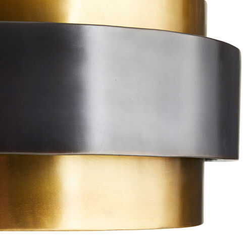 Nolan 4 Light 30 inch Vintage Brass Pendant Ceiling Light, Large