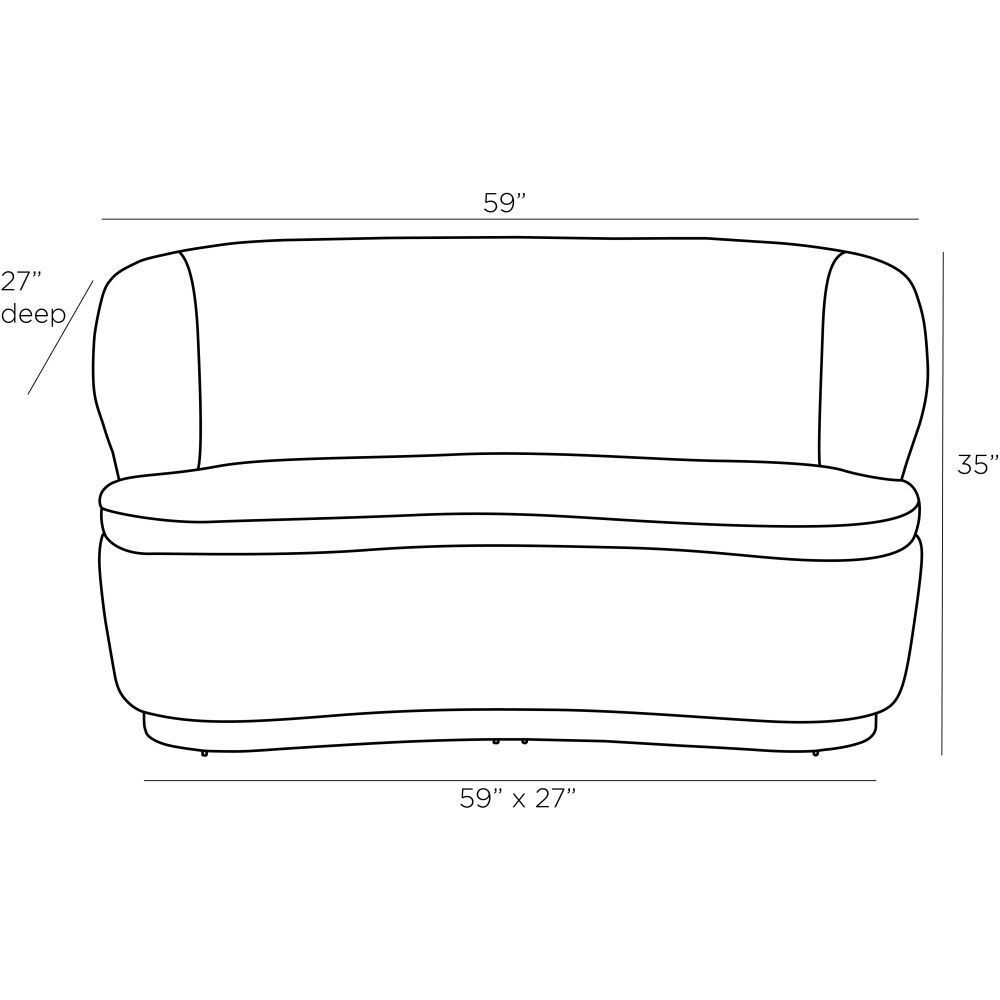 Pasadena 35 inch Cloud Settee