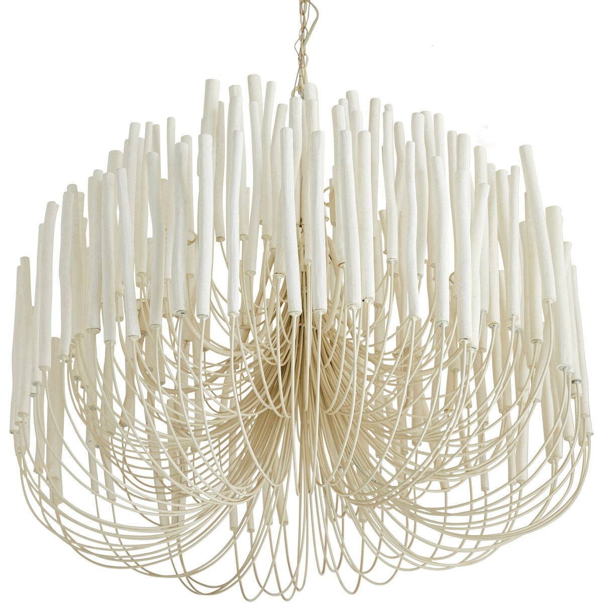 Tilda 6 Light 36 inch White Chandelier Ceiling Light, Large