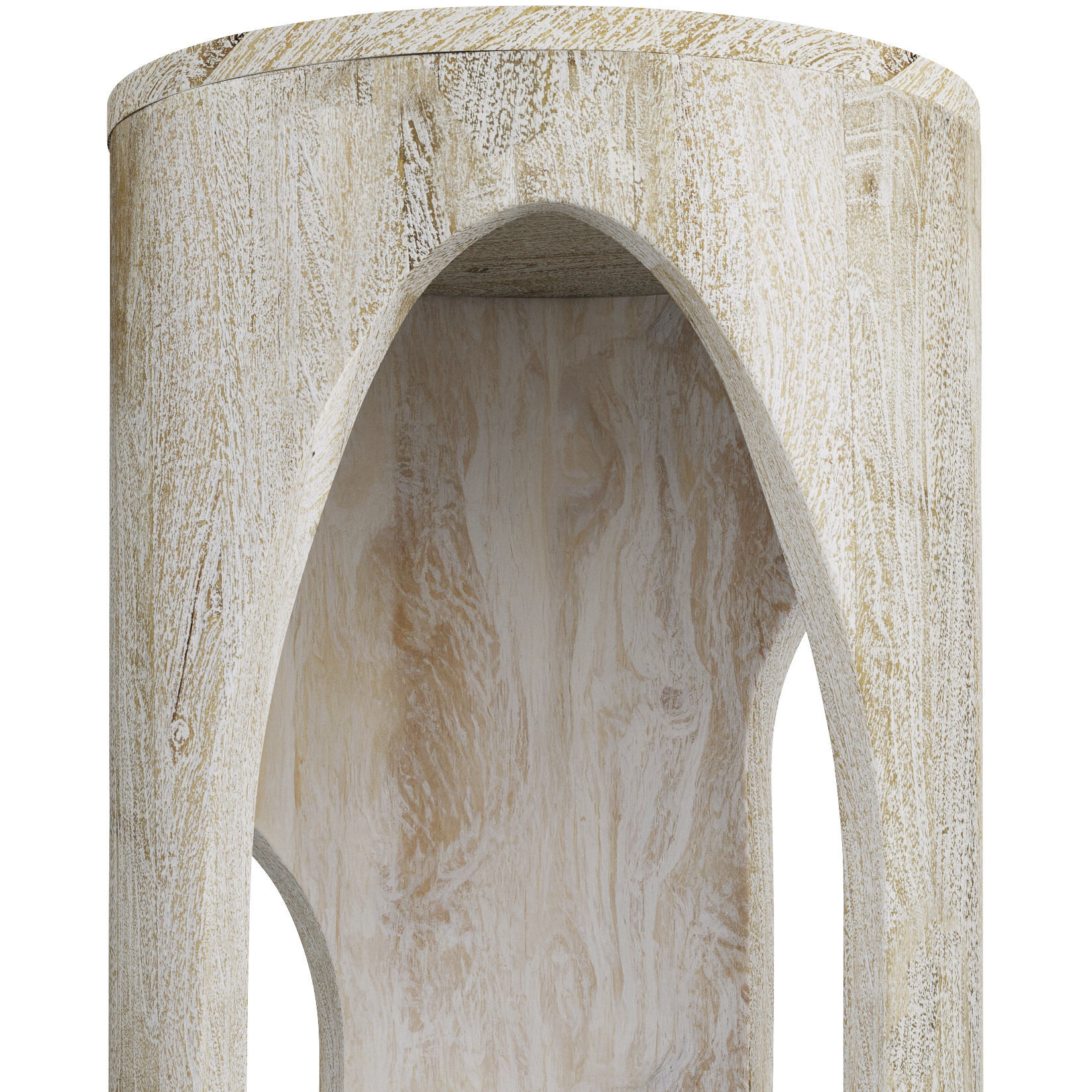 Berlof 22.5 X 18 inch White Wash End Table