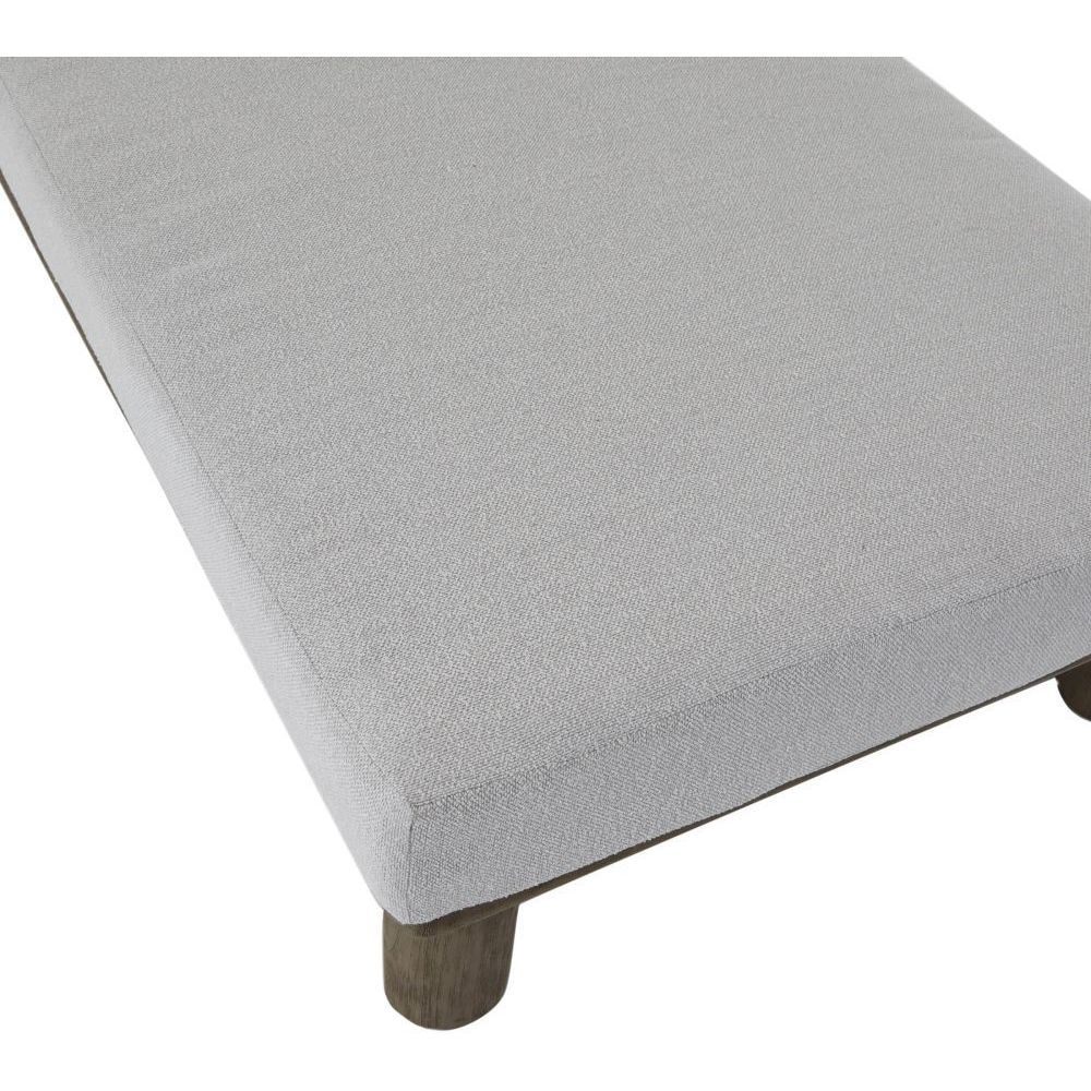 Caldwell 15 inch Porpoise and Weathered Teak Outdoor Ottoman