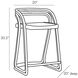 Harrington 30.5 inch Moth Gray Counter Stool