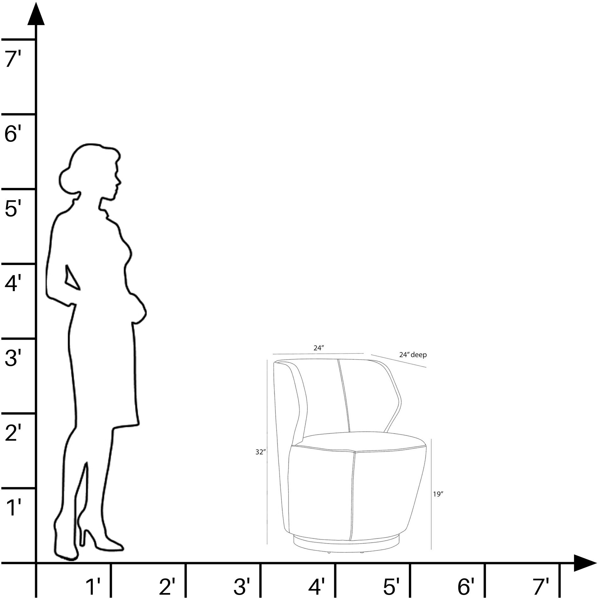 Poppy Midnight Grey and Champagne Chair