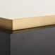Montreal 48 X 16.5 inch Crackled Ivory and Ebony with Antique Brass Coffee Table