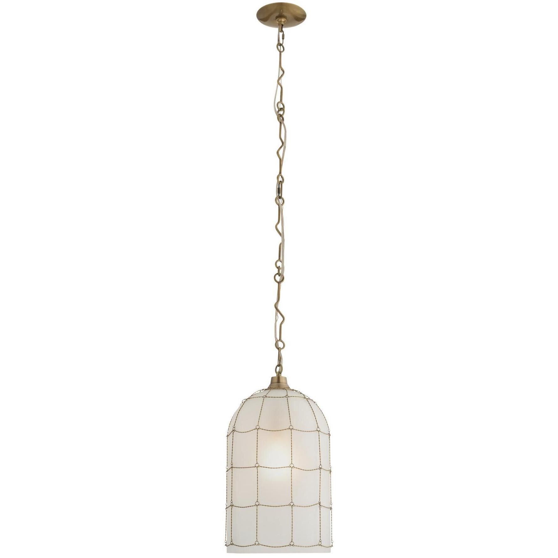 Jordan 1 Light 10 inch Antique Brass Pendant Ceiling Light
