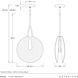 Tyche 1 Light 16.5 inch Bronze Pendant Ceiling Light