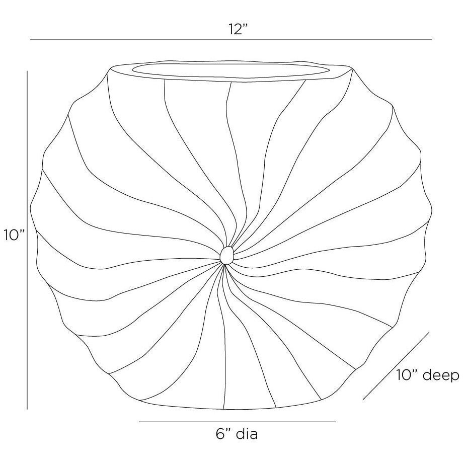 Fullbright 12 X 10 inch Vase