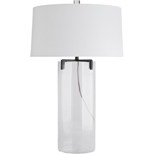 Dale 31 inch 100 watt Clear/Bronze Table Lamp Portable Light
