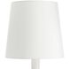 Fontana 32 inch 150.00 watt White and Antique Brass Lamp Portable Light