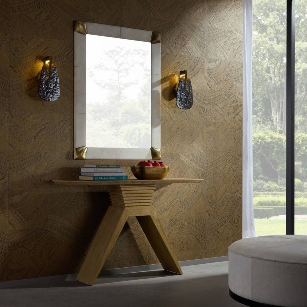 Barron Cerused Natural Console Table