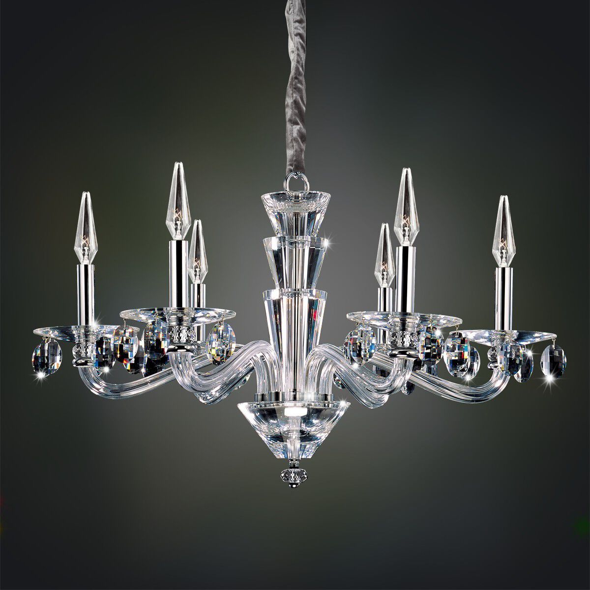 Fan hawe 6 Light 29.50 inch Chandelier