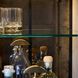 Jermaine Antiqued Amber and Smoke with Bronze Cocktail Cabinet