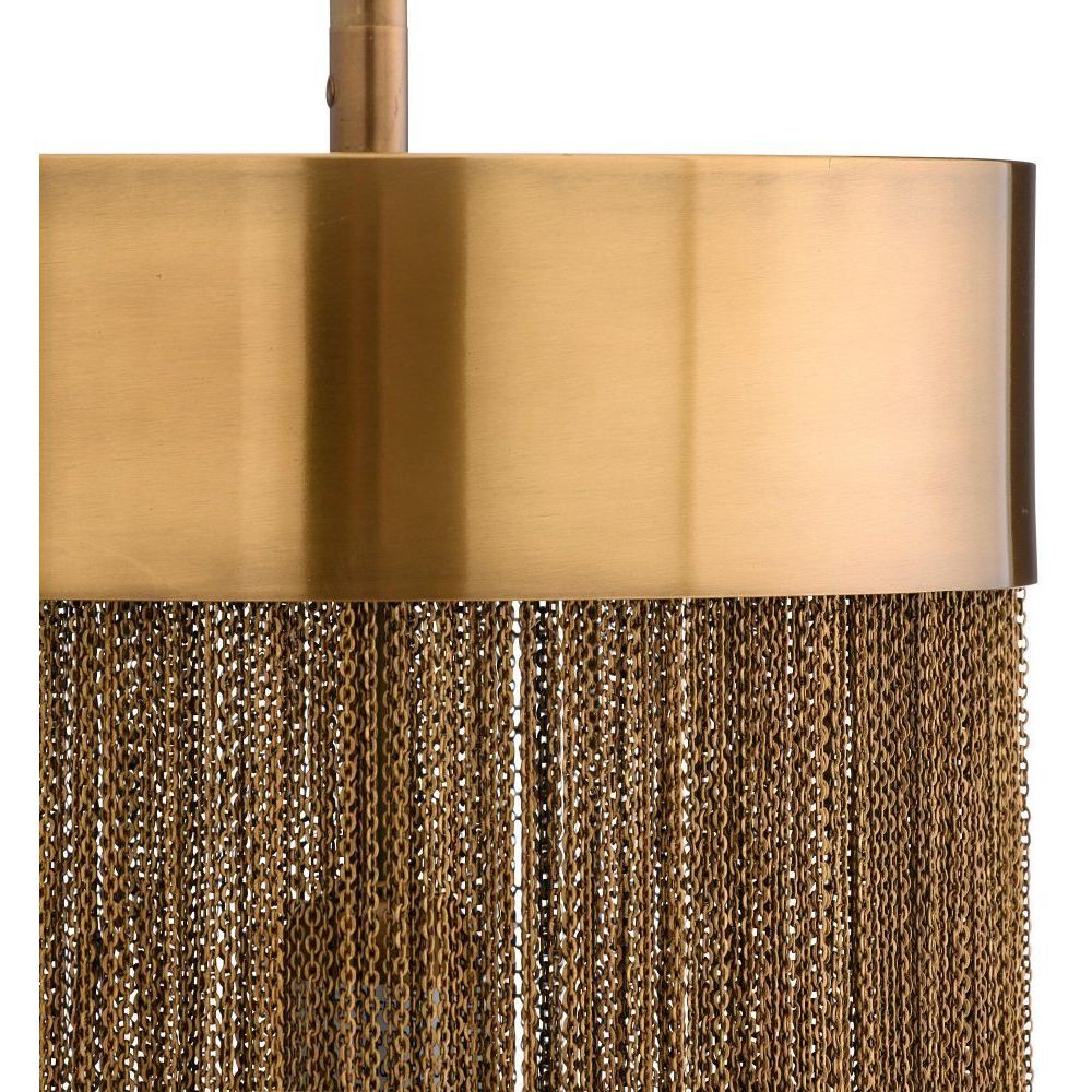 Fatima 1 Light 10 inch Vintage Brass Pendant Ceiling Light