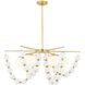 Genesis 5 Light 42 inch Antique Brass Chandelier Ceiling Light