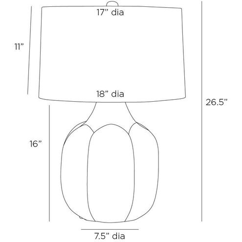 Fig 26.5 inch 150.00 watt Icy Morn and Polished Nickel Lamp Portable Light