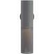 Punch 1 Light 18 inch Marine Grade Aged Graphite Outdoor Sconce, Small