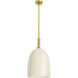 Lyla 1 Light 12 inch Antique Brass Pendant Ceiling Light