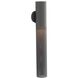Punch 1 Light 30 inch Marine Grade Aged Graphite Outdoor Sconce, Large