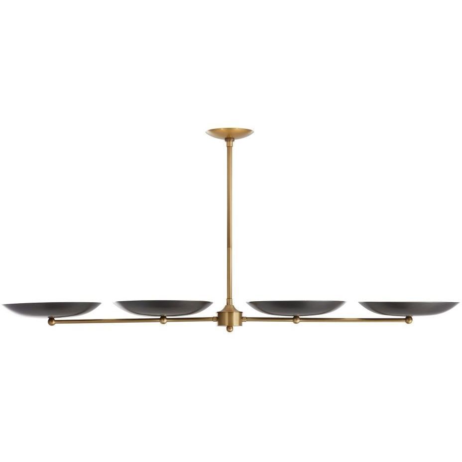 Griffith 55 X 10 inch Bronze Linear Chandelier Ceiling Light