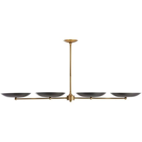 Griffith 55 X 10 inch Bronze Linear Chandelier Ceiling Light