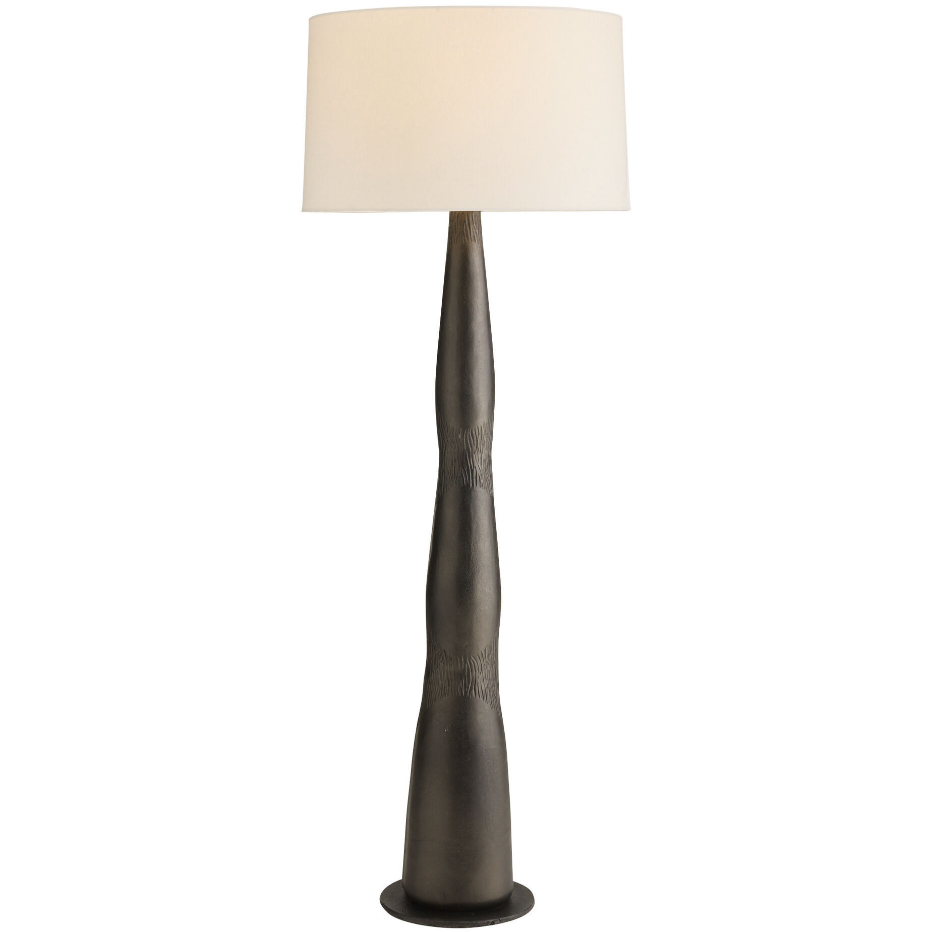 Kash 62.5 inch 150.00 watt Antiqued Aluminum and Polished Nickel Floor Lamp Portable Light