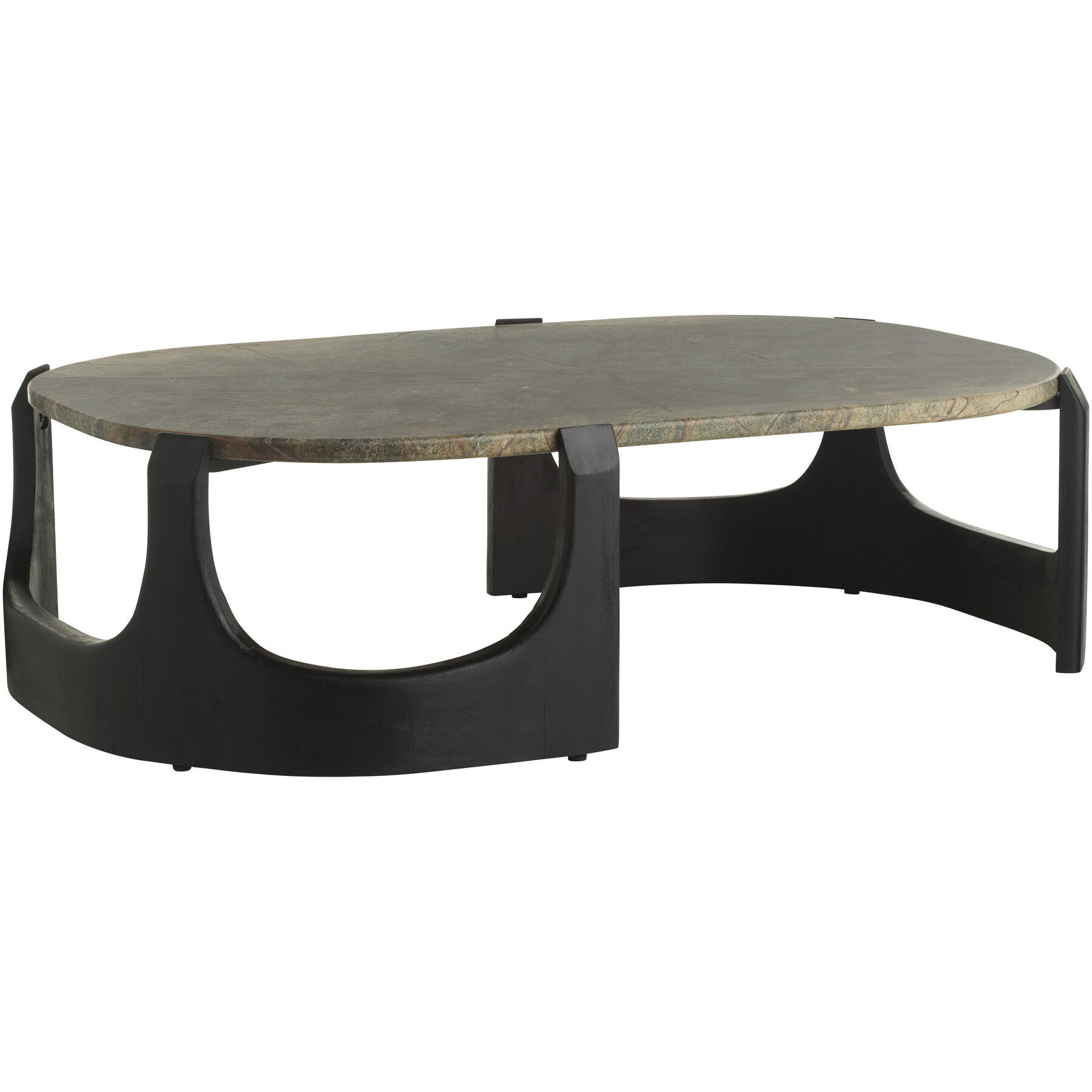 Lorena 58 X 16.5 inch Jungle and Ebony Coffee Table