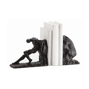 Jacque 12 inch Bronze Bookends, Set of 2