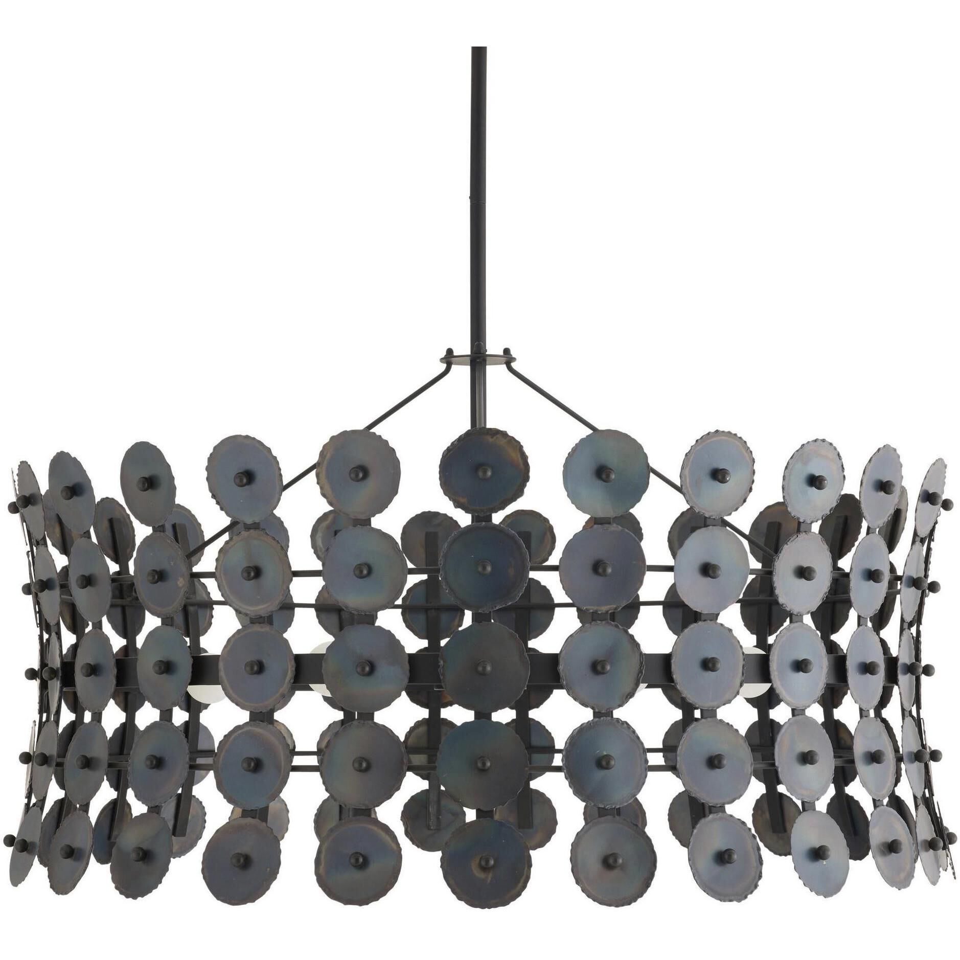Imperia 6 Light 36 inch Burnt Iron Chandelier Ceiling Light