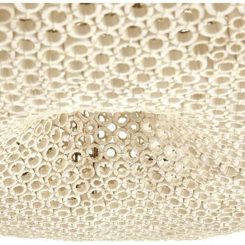 Yara 48 inch Hand Carved Beechwood Rings Chandelier Ceiling Light